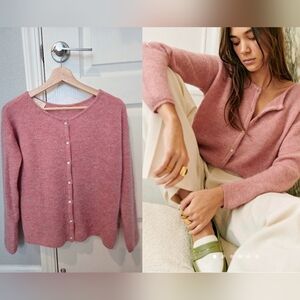 Sezane Gaspard Cardigan Rosewood